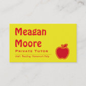 Heller privater Apple-Tutor  Visitenkarte (Vorderseite)