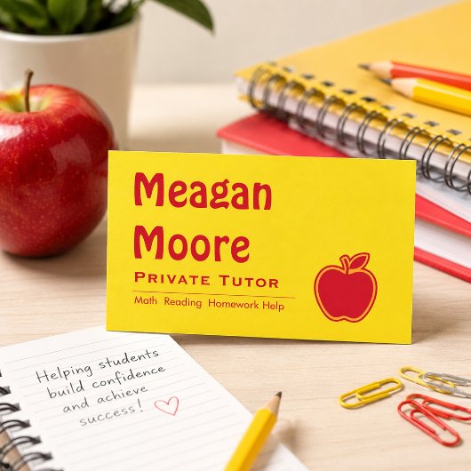 Heller privater Apple-Tutor  Visitenkarte