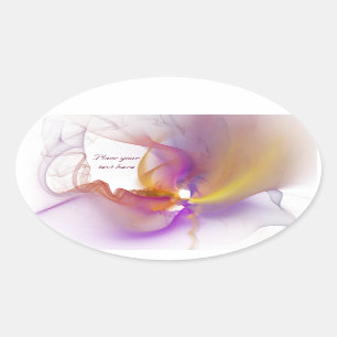 Heller Rauch Ovaler Aufkleber