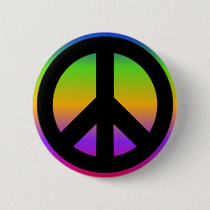 Heller Regenbogen Button