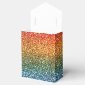 Heller Regenbogen-Glitzer Geschenkschachtel (Geöffnet)