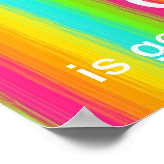 heller Regenbogen Grace und Barmherzigkeit der Eri Poster (Ecke)