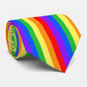 Heller Regenbogen Krawatte (Gerollt)