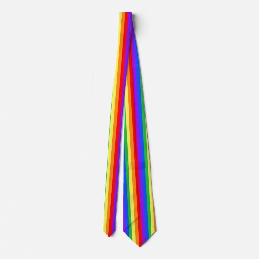 Heller Regenbogen Krawatte (Rückseite)