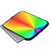 Heller Regenbogen Laptopschutzhülle (Vorne Knopf)