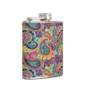 Heller Regenbogen Paisley Flachmann (Rechts)