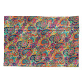 Heller Regenbogen Paisley Kissenbezug (Rückseite)