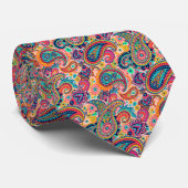 Heller Regenbogen Paisley Krawatte (Gerollt)