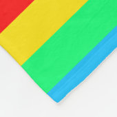 Heller Regenbogen-Streifen Fleecedecke (Ecke)