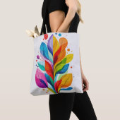 Heller Regenbogenbaum Des Lebens Abstrakte Grafik Tasche (Von Nahem)