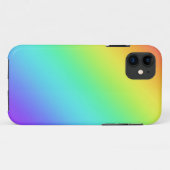 Heller Regenbogenverlauf Case-Mate iPhone Hülle (Rückseite (Horizontal))