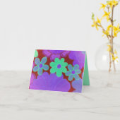 Heller Retro Blick-Blumenentwurf-c$notecards Karte (Gelbe Blume)