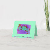 Heller Retro Blick-Blumenentwurf-c$notecards Karte (Rückseite)