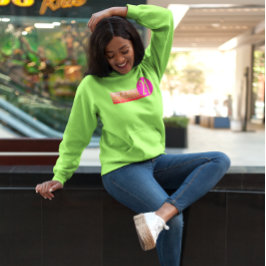 Heller Retro-Sonnenuntergang 'Mein bestes Leben mi T-Shirt