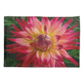 Heller rosa Dahliekissenbezug Kissenbezug (Rückseite)