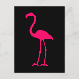 Heller rosa Flamingo Postkarte