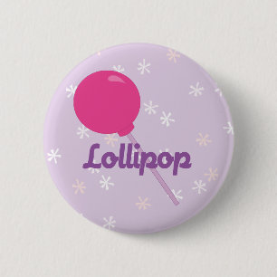 Heller rosa Lutscher Button