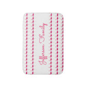 Heller rosa personalisierter badematte (Vorderseite Vertikal)