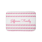 Heller rosa personalisierter badematte (Vorderseite)