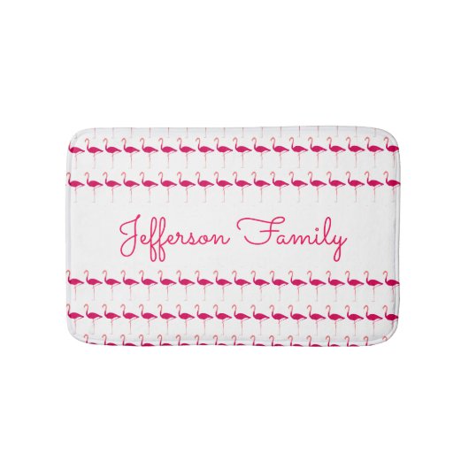 Heller rosa personalisierter badematte (Vorderseite)