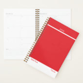 Heller roter minimalistischer Planer (Anzeige)