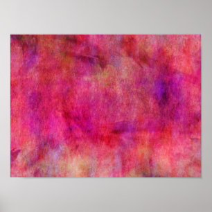 Heller roter rosa Aquarell-Hintergrund Poster