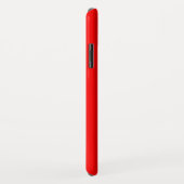 Heller roter Solid-Farbhintergrund Case-Mate iPhone Hülle (Hinten/Rechts)