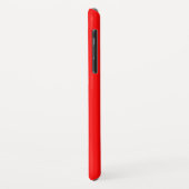 Heller roter Solid-Farbhintergrund Case-Mate iPhone Hülle (Hinten/Links)