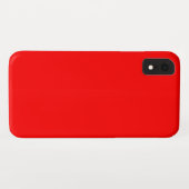 Heller roter Solid-Farbhintergrund Case-Mate iPhone Hülle (Rückseite (Horizontal))