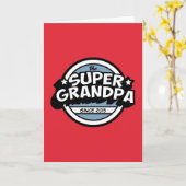 Heller roter Supergroßvater Karte (Gelbe Blume)