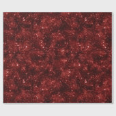 Heller Rubinroter Glanz Glitter Muster Geschenkpapier (Flach)