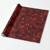 Heller Rubinroter Glanz Glitter Muster Geschenkpapier (Ungerollt)