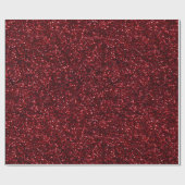 Heller Rubinroter Glanz Glitter Muster Geschenkpapier (Flach)