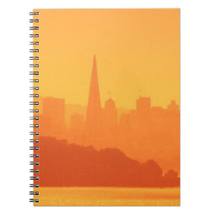 Heller San Francisco Sonnenuntergang Notizblock