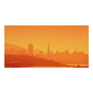 Heller San Francisco Sonnenuntergang Poster