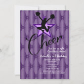 Heller schillernder Silouhette Einladung (Vorderseite)