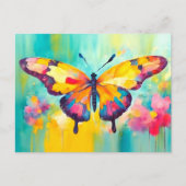 Heller Schmetterling Postkarte (Vorderseite)