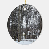 Heller Schnee Keramik Ornament (Links)