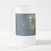 Heller Skorpion Mattglas Bierglas (Vorderseite Links)