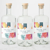 Heller Sommer "Danke" Liquor Flasche Etikett (Flaschen)