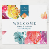 Heller Sommer "Danke" Liquor Flasche Etikett (Einzelnes Label)