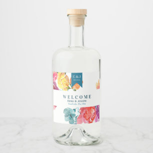 Heller Sommer "Danke" Liquor Flasche Etikett
