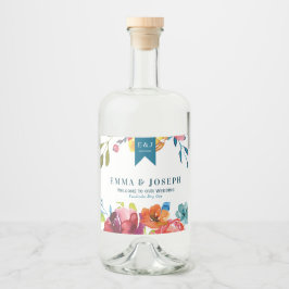 Heller Sommer "Danke" Liquor Flasche Etikett