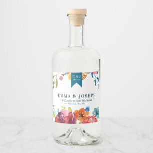 Heller Sommer "Danke" Liquor Flasche Etikett