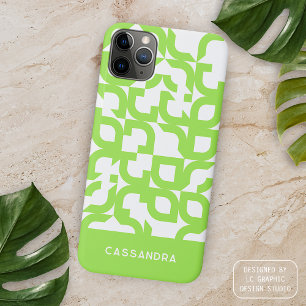Heller Sommer - Limettengrüner Midcentury-Kunststi Case-Mate iPhone Hülle