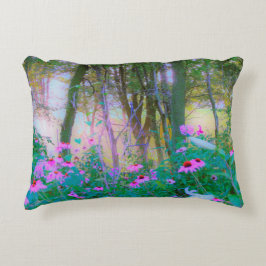 Heller Sonnenaufgang mit rosa Türmen in meinem Gar Dekokissen