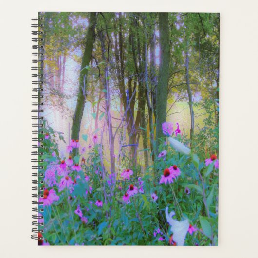 Heller Sonnenaufgang mit rosa Türmen in meinem Gar Planer (Vorderseite)