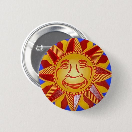 Heller Sonnenschein Button (Vorne & Hinten)
