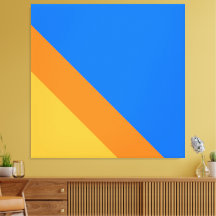 Heller Spaß 70er Blauer orange Gelbe Streifen