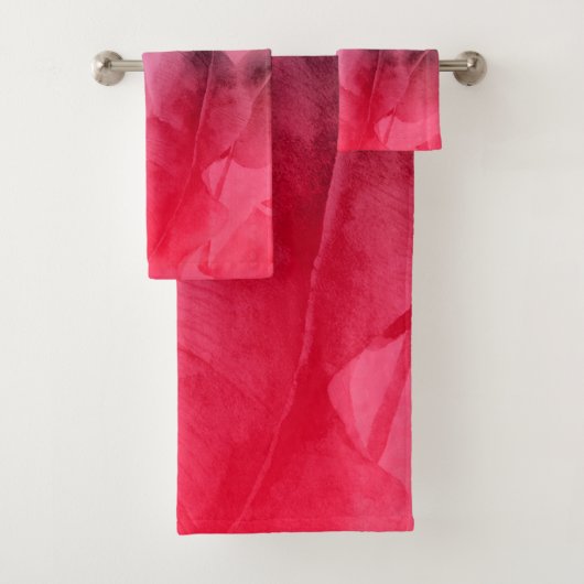 Heller Spaß Rosa tropische Sommerpalme Blätter Badhandtuch Set (Insitu)